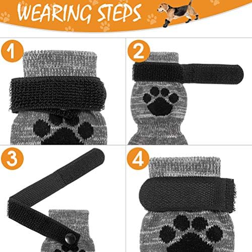 Neklizajući čarape za pse KOOLTAIL - Ulica cipele za pse Vodootporna obuća za pse Zaštita kandži s regulacijom