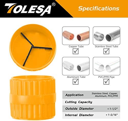 Skup rezače TOLESA s teškim труборезом vanjskog promjera od 3/16 do 2 cm i unutarnjim vanjskim dilatatorom za