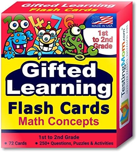 TestingMom.com Daroviti edukativne flash kartice - Matematički koncepti za 1. razred-2. razred – Zbrajanje,