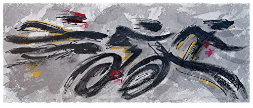 Triatlon u sjeni slijed 28 x 12, Art print triatlon - Dekor za triatlon Ironman - Poklon za триатлониста - Plakat za putovanja na biciklu za kupanje