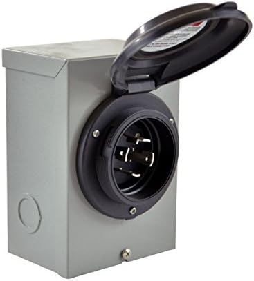 Ulazna kutija za napajanje Conntek 80601-GYBX 30 Ampera 125/250 Volti, Generatora Snage do 7500 W, Siva Kapa