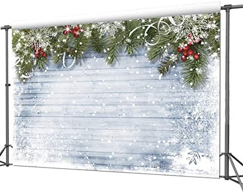 CYLYH 8X6 metara Božićna pozadina za Fotografije Drveni Zidovi Pozadina je Bijela Snijeg Slika Pozadina Dječji