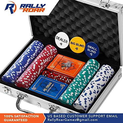 Profesionalni poker set Rally & čuti roar na 200, 300 ili 500 žetona (11,5 grama) s футляром - 3 varijante -