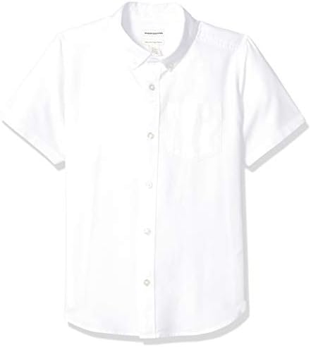 Dječja odjeća, za dječake Osnove s kratkim rukavima od tkanine Оксфордских košulje na zakopčane