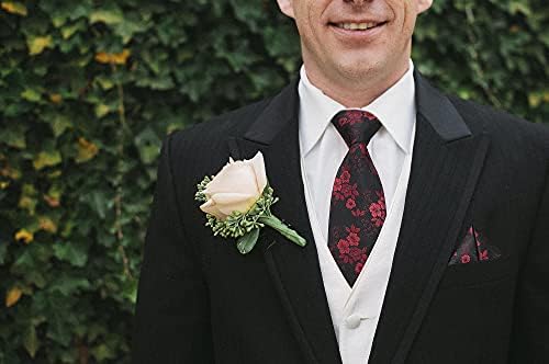 Gospodo cvjetni kravate Paisley Kravate Džep kvadratnom Klasične formalne tkani kravata Kit nosni rupčići Smoking