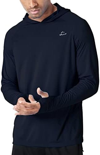 Willit Muška UPF 50+ Солнцезащитная majica s kapuljačom dugih rukava SPF Za ribolov na otvorenom UV-shirt za