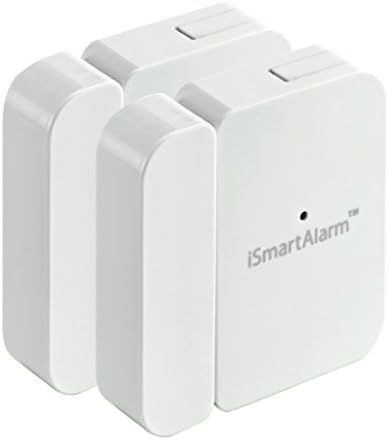 Kontaktni senzor iSmartAlarm (2pk) | Bežični kompatibilnost sa Alexa i IFTTT | DWS3R, bijela