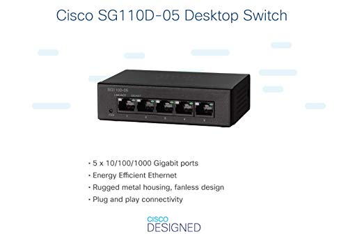 Cisco SG110D-05 5-Portni Gigabitni Desktop Switch