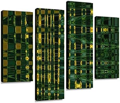 Гипполот 4 Panel Slike na platnu Монотипный Otisak Potezima Uljanom bojom Koncept Digitalne kompozicije Zidni