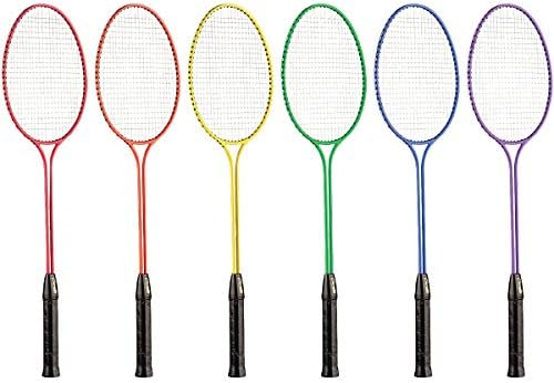 Naslov Sportske Reket za badminton od kaljenog čelika s dvije osovine, Set od 6