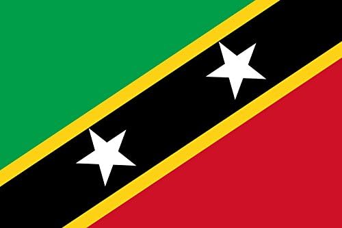 Zastava magFlags XXXL Sveti Kristofor i Nevis | Landscape zastava | 6 m2 | 64 kvadratnih ft | 200x300 cm | 6x10