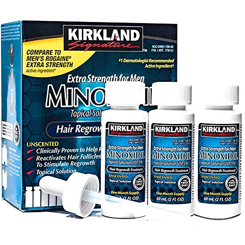 RokBuy Kirkland Minoxidil 5% Otopina za vanjsku primjenu Dodatne snage Za ponovni rast kose za muškarce U paketu
