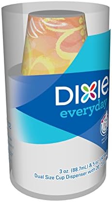 Dispenzer za jednokratnu uporabu papirnatih čaša Dixie, Za šalice za kupanje 3 grama ili 5 oz