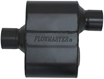 Flowmaster 842512 Serija Super 10 Šal 2,5 Na ulazu x 2,5 na izlazu s agresivnim zvukom, Crna