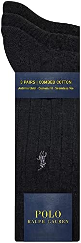 Muške čarape Polo Ralph Lauren od 3 komada u ožiljak (Black)