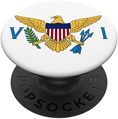 PopSockets sa zastavom Djevičanski otoci SAD-PopGrip: Smjenski držač za telefone i tablete