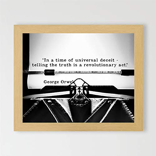 George Orwell-Govoriti istinu-revolucionarni čin-Poznati politički citat-Tiskanje zidni poster veličine 10 x