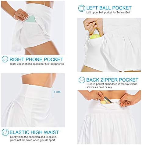Nabrane teniske suknje za žene s džepovima Kratke hlače Sportske kratke hlače za golf Sportska odjeća za trčanje