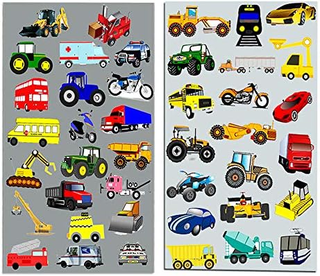 Naljepnice za automobile i kamione žurka Za malu djecu-Više od 160 Naljepnica (Vozila, Vatrogasna vozila, Izgradnja,