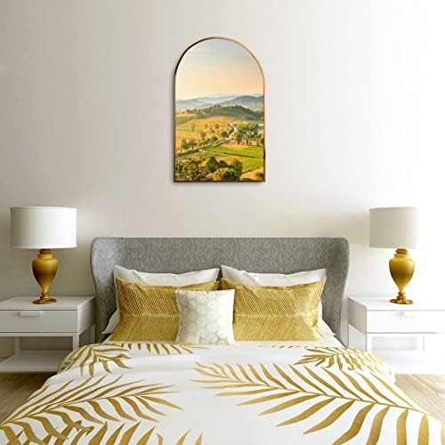 Platno na Zid umjetnost sa zlatnim okvirima Luk Brda Umbrije kasno navečer Moderne Grafike na platnu Жикли Slika