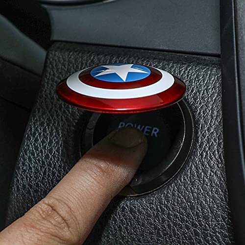 Poklopac gumb za pokretanje motora vozila ABS General Motors Ploča prekidača paljenja Captain America Prsten
