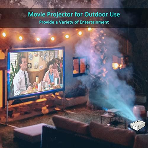 Full-Mini prijenosni projektor za kućno kino Podrška za Full HD 1080P, 8500 Lumena Led projektor Kompatibilan