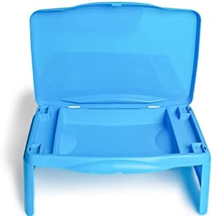 Plava-Ergonomski Sklopivi Stol za koljena, Skriveni prostor za pohranu - Višenamjenski stol za laptop, Radne