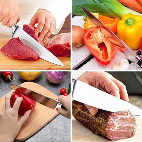Nož za kuhara 8 cm Kuhinjski Nož Godmorn AUS-8 Od Japanskog Nehrđajučeg Čelika s ručka ergonomski G10, Nož za