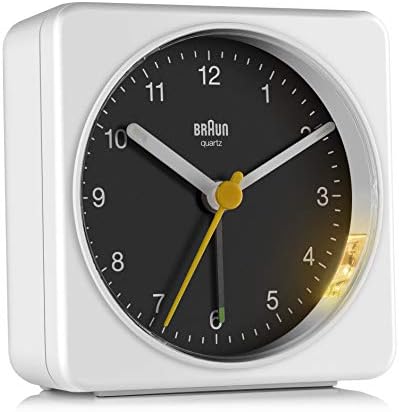 Klasični analogni sat za alarm Braun sa funkcijom ponavljanja i pozadinskim osvjetljenjem, Nijem Quartz mehanizam,