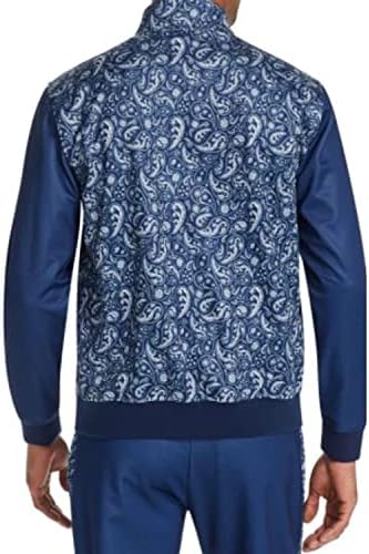 Muška облегающая sportska jakna Tallia sa povijenim Paisley uzorkom PAISLEY PLAVA XL