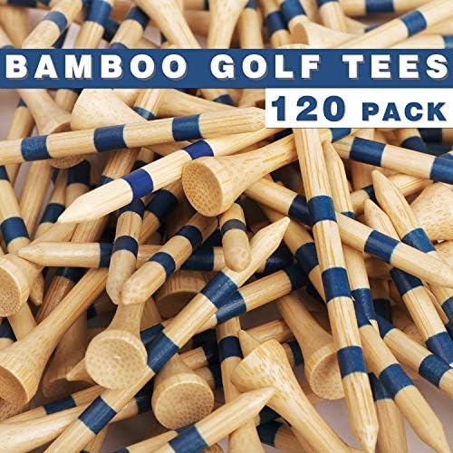 CHAMPKEY Premium Bambus tees za golf Set od 120 (2-3/4 & 3-1/4 Dostupan) | Ekološki биоразлагаемый materijal, čvršći i stabilniji