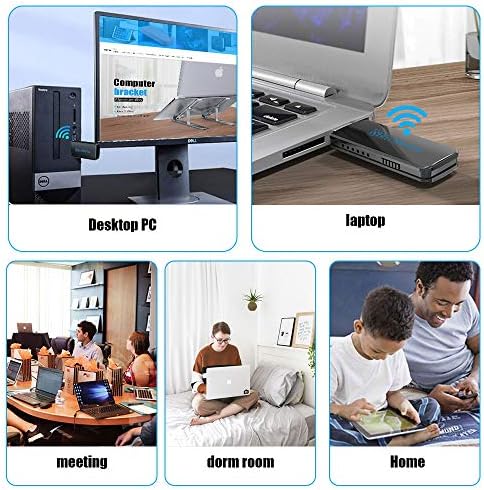 Adapter Blueshadow USB WiFi - dual-band 2,4 G/5 G Mini-ključ kartice za bežičnu mrežu Wi-Fi ac s antenom s visokim