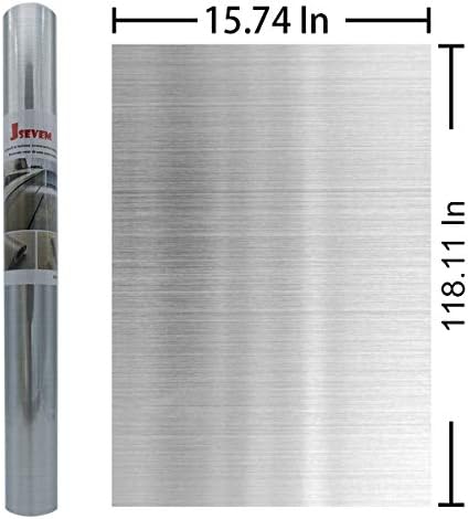 Kontakt papir od nehrđajućeg čelika Srebrne pozadine, labav komada i приклеивающиеся Mat Nikla desktop 15,74×118,11
