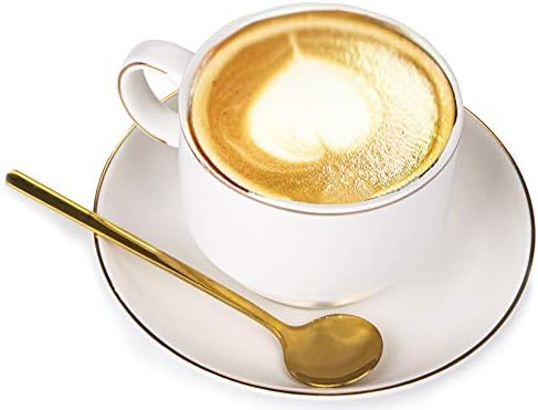 Porculanske Šalice za espresso Yesland tanjurići i metalnim postoljem, Set od 6,8 grama Kraljevski Čaj Čaše/Šalice