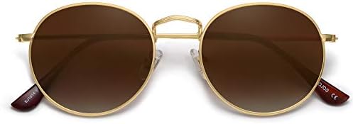 SOJOS Male kružne polarizirane sunčane naočale za žene i muškarce Klasični Vintage retro nijanse UV400 SJ1014