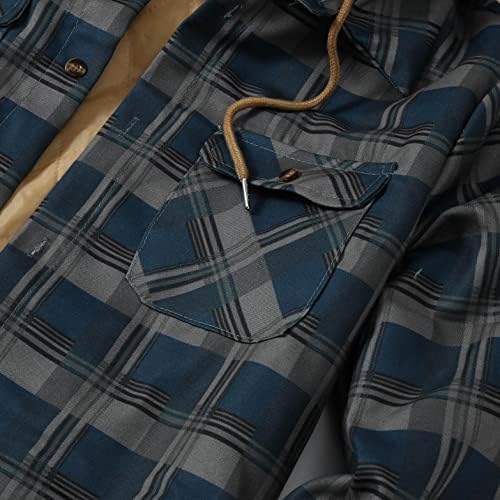 Фланелевые jakne za muškarce Muška košulja na zakopčane Standardna sadnja dugi rukav Pokrivač фланелевая Casual