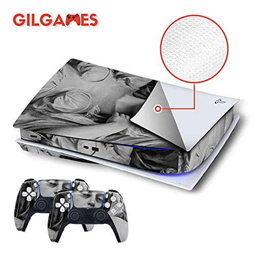 Naljepnice na kožu GilGames za Playstation 5, Vinil Zaštitna folija za prednje ploče, Komplet Naljepnica na