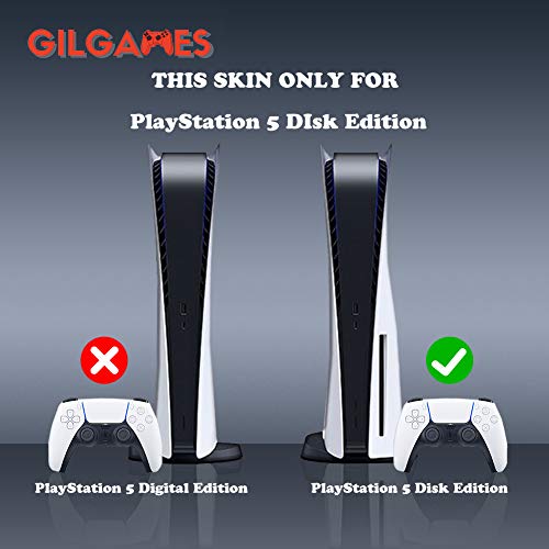 Naljepnice na prednju ploču GilGames za Playstation 5, Vinil Zaštitna Folija za Omatanje tijela kože Komplet