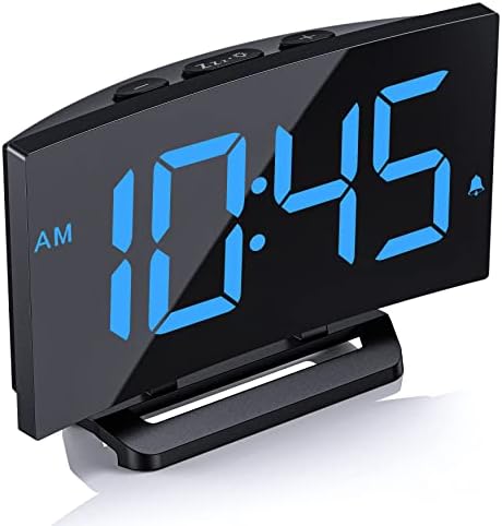 Digitalni Alarm za spavaće sobe, Noćni Sat sa 6 Razina Svjetline, Повтором, Podesivom glasnoćom i 3 Zvukova