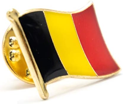 A-JEDAN paket od 3 PREDMETA - Нашивка na štit Belgijske zastave Bruxellesa+ Нашивка na Torbu sa zastavom Belgije+ Pin s logotipom sustava Belgiji, Нашивки s vezom Bruges, Službeni ikonu na rever