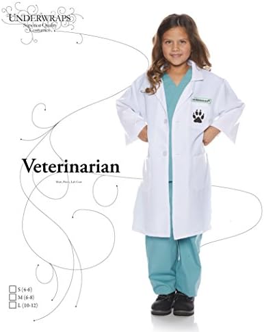 Komplet dječji laboratorijske haljina i haljina za veterinara obloge, Dječji kostim, Multi, Veliki