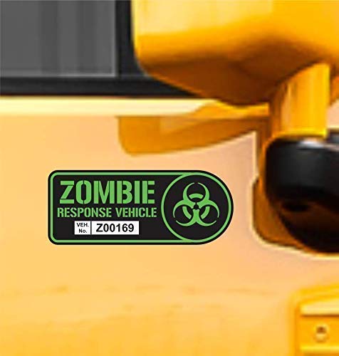 Set Naljepnica za vozila sa zombi-odgovor Vinil Naljepnica Crno i Svijetlo Zeleni Automobil Kamion suv Naljepnica na Noć vještica