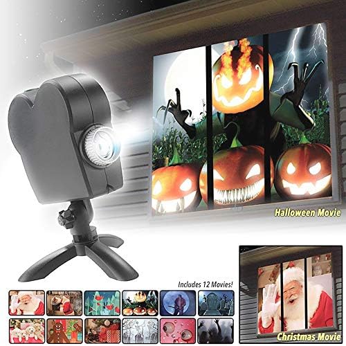 Projektor Prozora na Halloween na Božić, Holografska projekcija na Halloween sa tronožac, Projektor prozora