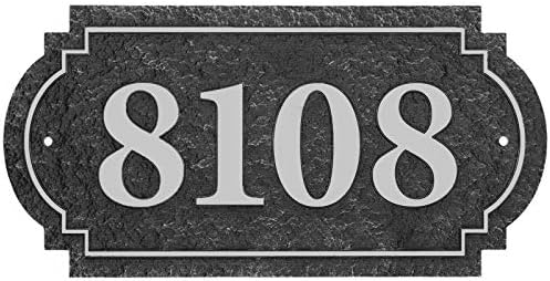 12 W x 6 U Vintage adresna pločica Znak Kućnu adresu Ukrasne selo metalni personalizirana reklama na zidu Kuće i vrta, Vidljivost 911 Firma (Antički bakar)