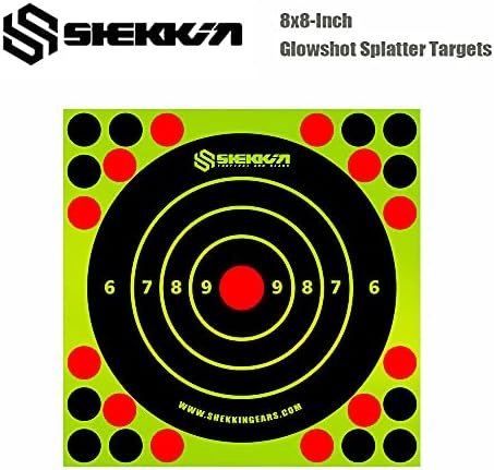 Cilj SHEKKIN 8x8 inčni samoljepljive meta za gađanje Sprej, 25 komada, 50 komada, 100 komada