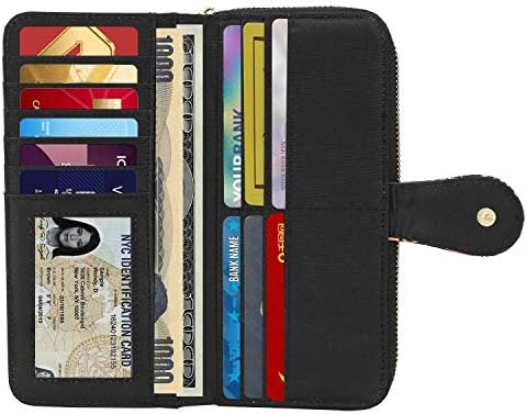 LOVESHE Ženski novčanik RFID Zaključavanje u boemskom stilu Kreditna Kartica munje Oko Telefona Клатч povišena