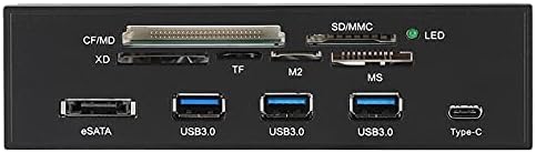 High-speed prednji sučelje USB 3.0 Interni čitač kartica, 5,25 inča, 6 utora za kartice, Bogata unutarnja ploča
