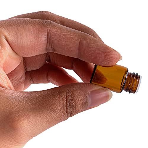 2 ml Mini-boce od amber Stakla s reduktorom otvora i poklopcem za Eteričnih Ulja, Kemijskih Laboratorijskih