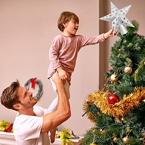 Topper Zvijezde Božićnog Drvca, Led Rotirajuća Mećava,3D Projekcija Pahuljice, Gornji Svjetlo Božićno Drvce,