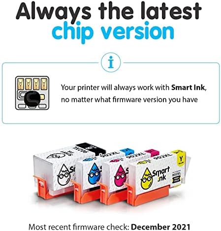 Kompatibilnost s tintom Smart Ink Zamjena spremnika za HP 902 XL 902XL (4 kombiniranog paketa) za korištenje